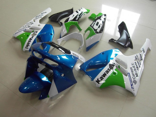 1994-1997 Light Blue White Kawasaki ZX9R Moto Fairings UK Factory