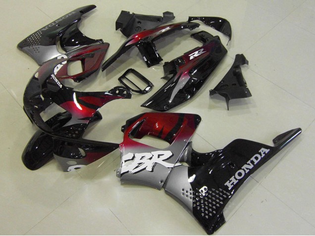 1996-1997 Red Black Silver Honda CBR900RR 893 Bike Fairing Kit UK Factory