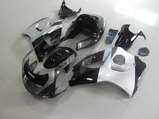 1996-2000 Silver Grey No Decals Suzuki GSXR 600 Replacement Fairings UK Factory