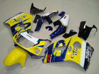 1996-2000 Yellow Corona Suzuki GSXR 600 Motorcycle Fairings UK Factory