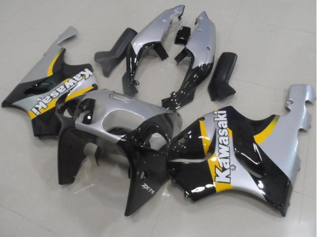 1996-2003 Silver and Black Kawasaki ZX7R Motorcylce Fairings UK Factory