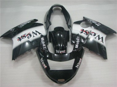 1996-2007 Black White West Honda CBR1100XX Motorcycle Fairing Kit UK Factory