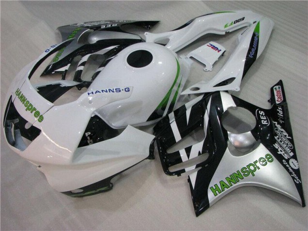 1995-1998 White Green Hannspree Honda CBR600 F3 Motorcycle Fairings Kit UK Factory