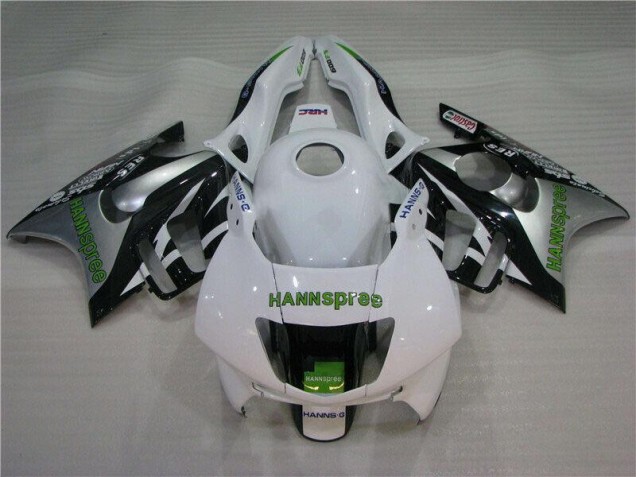 1995-1998 White Green Hannspree Honda CBR600 F3 Motorcycle Fairings Kit UK Factory