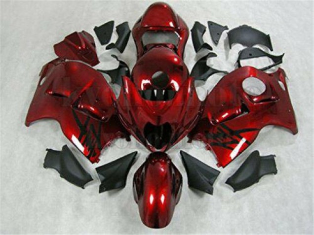 1996-2007 Red Black Suzuki GSXR 1300 Hayabusa Motorcycle Fairing UK Factory