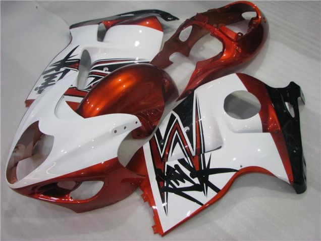 1996-2007 Orange White Black Suzuki GSXR 1300 Hayabusa Bike Fairings UK Factory