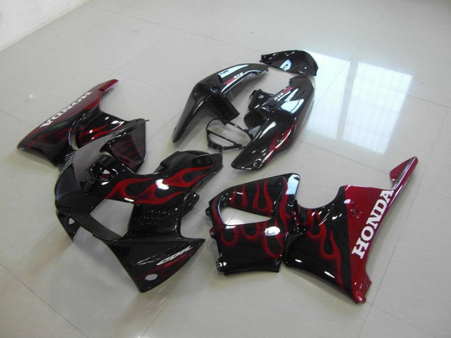 1998-1999 Black Red Honda CBR900RR 919 Motorcycle Fairings Kits UK Factory