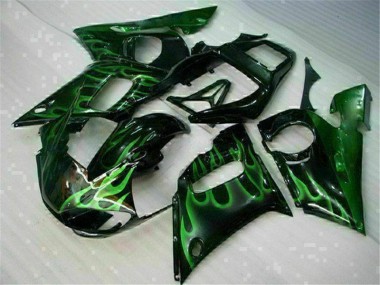 1998-2002 Green Black Yamaha YZF R6 Motor Bike Fairings UK Factory