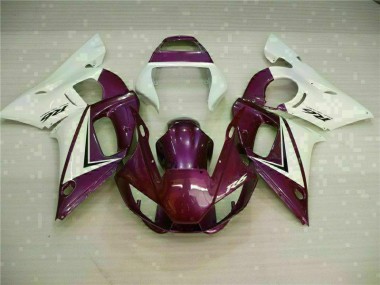 1998-2002 Purple White Yamaha YZF R6 Replacement Fairings UK Factory