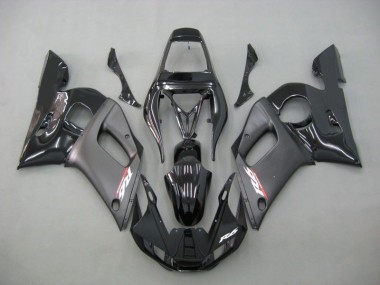 1998-2002 Contrast Black Yamaha YZF R6 Moto Fairings UK Factory