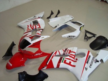 1998-2002 White Red Fiat Motul Acer Yamaha YZF R6 Motorcycle Fairing Kit UK Factory