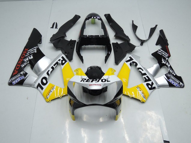 2000-2001 Yellow Silver Black Repsol Honda CBR900RR 929 Motor Bike Fairings UK Factory