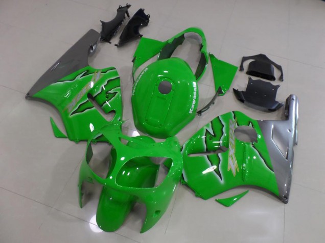 2000-2001 Green Flame Kawasaki ZX12R Bike Fairings UK Factory