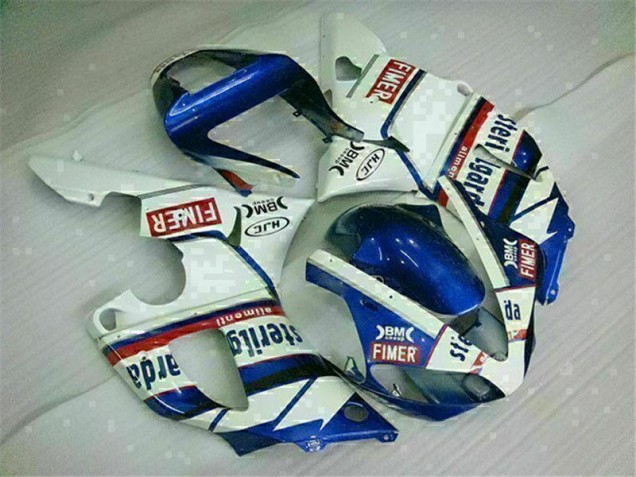 2000-2001 Blue White Yamaha YZF R1 Replacement Fairings UK Factory