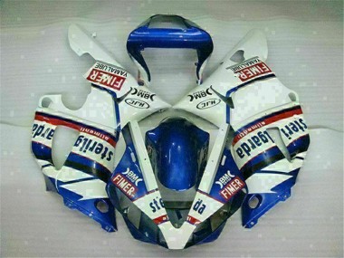 2000-2001 Blue White Yamaha YZF R1 Replacement Fairings UK Factory