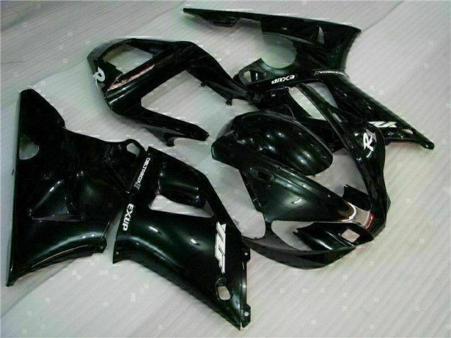 2000-2001 Black Yamaha YZF R1 Motorcycle Fairing Kit UK Factory