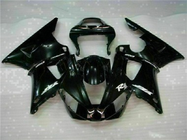 2000-2001 Black Yamaha YZF R1 Motorcycle Fairing Kit UK Factory