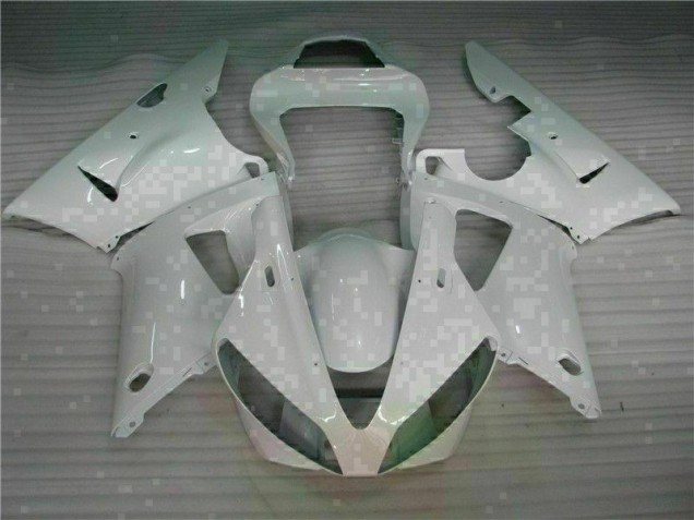 2000-2001 White Yamaha YZF R1 Replacement Fairings UK Factory