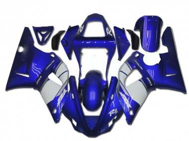 2000-2001 Blue White Yamaha YZF R1 Motorcycle Fairings UK Factory