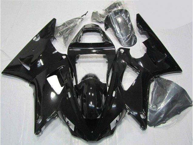 2000-2001 Glossy Black Yamaha YZF R1 Bike Fairings UK Factory