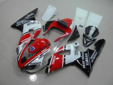 2000-2001 Red Glossy Black Yamaha YZF R1 Replacement Motorcycle Fairings UK Factory