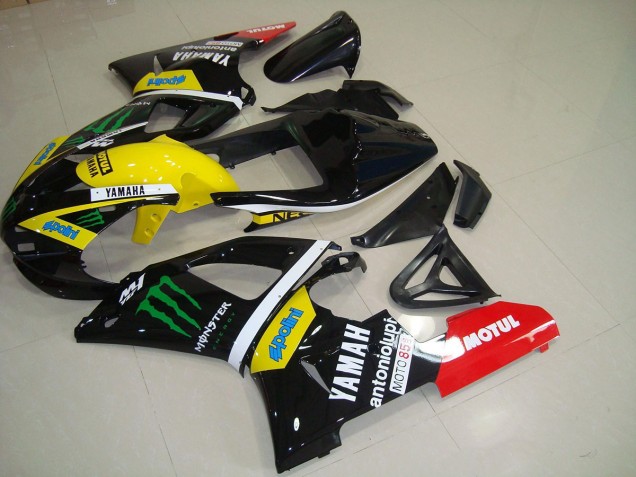 2000-2001 Yellow Monster Yamaha YZF R1 Motorcycle Fairings Kits UK Factory