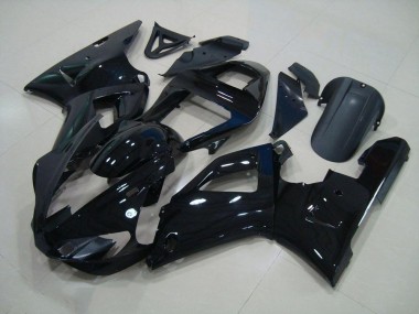 2000-2001 Black Yamaha YZF R1 Motorcycle Fairing Kits UK Factory