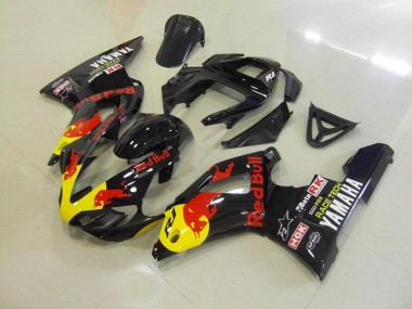 2000-2001 Black Red Bull Yamaha YZF R1 Bike Fairings UK Factory