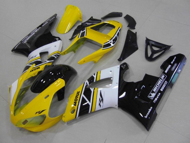 2000-2001 Yellow Aniversary Yamaha YZF R1 Motorcycle Fairings UK Factory