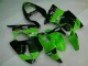 2000-2002 Green Kawasaki ZX6R Motorbike Fairing Kits UK Factory