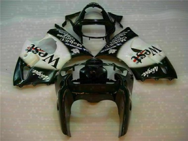 2000-2002 Black West Ninja Kawasaki ZX6R Motorcycle Fairings Kits UK Factory