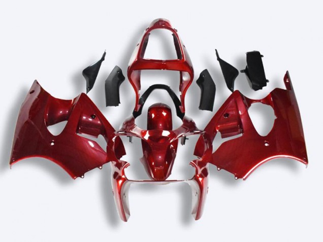 2000-2002 Red Kawasaki ZX6R Motorcycle Fairings UK Factory