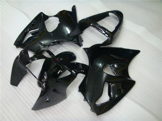 2000-2002 Glossy Black Kawasaki ZX6R Motorbike Fairing Kits UK Factory