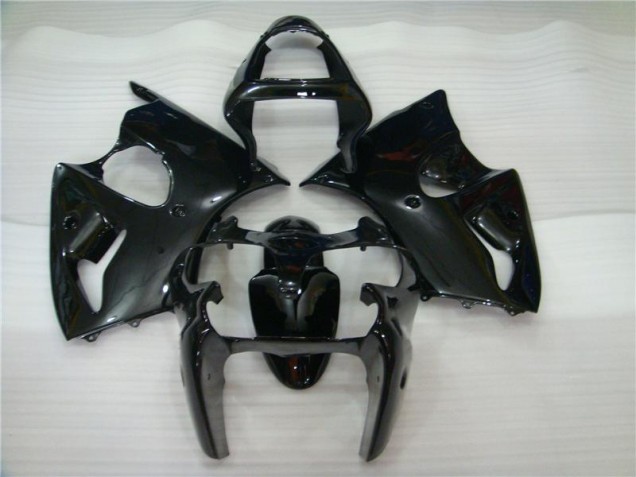 2000-2002 Glossy Black Kawasaki ZX6R Motorbike Fairing Kits UK Factory