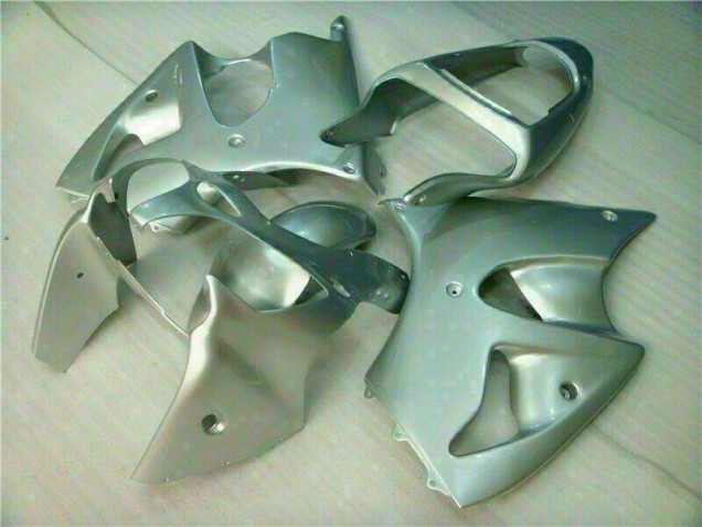 2000-2002 Silver Kawasaki ZX6R Replacement Fairings UK Factory