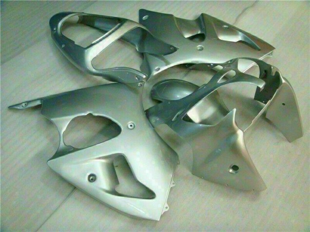 2000-2002 Silver Kawasaki ZX6R Replacement Fairings UK Factory