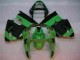 2000-2002 Green Black Kawasaki ZX6R Motorcycle Fairings UK Factory