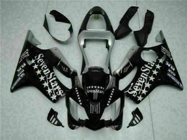 2001-2003 Black White Seven Stars Honda CBR600 F4i Bike Fairing UK Factory