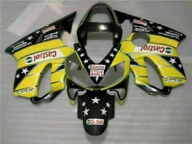 2001-2003 Yellow Black Castrol Cycle World Honda CBR600 F4i Motorcycle Bodywork UK Factory