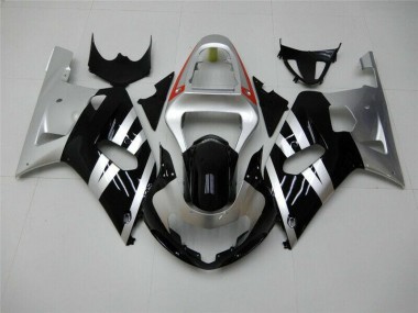 2001-2003 Black Silver Suzuki GSXR 600/750 Motorbike Fairing UK Factory