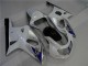 2001-2003 White Silver Suzuki GSXR 600/750 Bike Fairings UK Factory