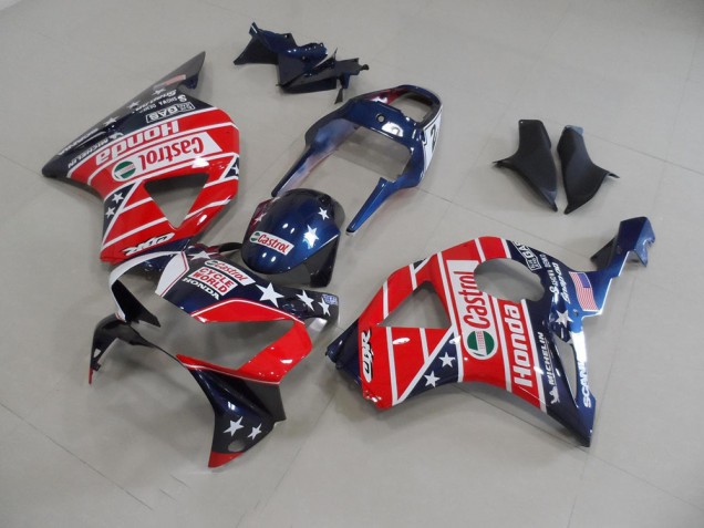 2002-2003 Dark Blue Star Honda CBR900RR 954 Motorbike Fairing Kits UK Factory