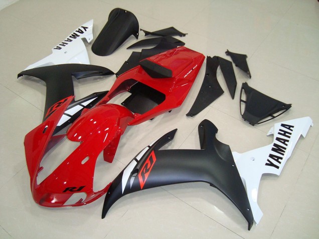 2002-2003 Matte Black Red Yamaha YZF R1 Motorbike Fairing UK Factory