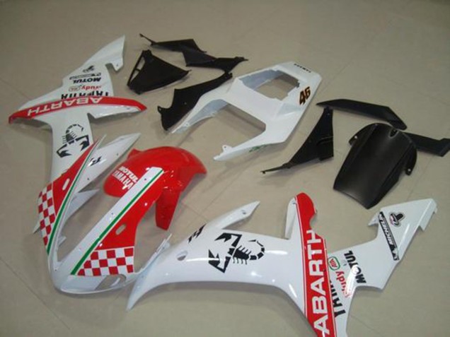 2002-2003 Red White Flag Yamaha YZF R1 Bike Fairings UK Factory