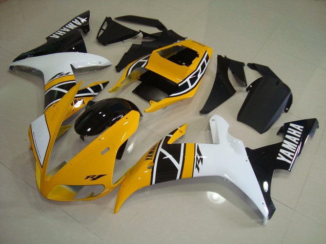 2002-2003 Yellow Anniversary Yamaha YZF R1 Replacement Motorcycle Fairings UK Factory