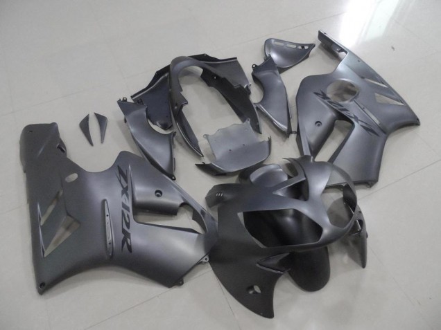 2002-2006 Matte Grey Kawasaki ZX12R Motorcycle Fairings Kit UK Factory