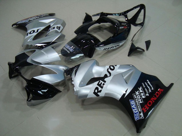 2002-2013 Silver Repsol Honda VFR800 Moto Fairings UK Factory