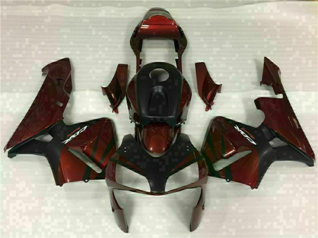 2003-2004 Black Red Honda CBR600RR Replacement Motorcycle Fairings UK Factory