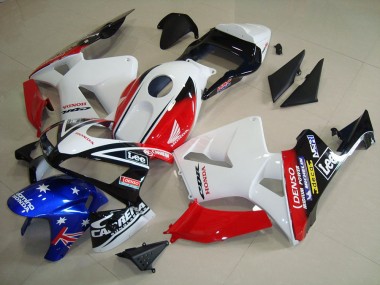 2003-2004 White Black Red Lee Honda CBR600RR Motorcycle Fairing Kit UK Factory