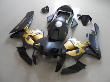 2003-2004 Black Gold Decal Honda CBR600RR Motorcycle Fairings Kit UK Factory